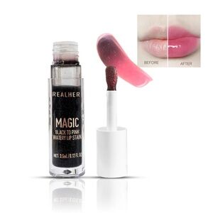 REALHER Magic Black to Pink Watery Lip Stain VEGAN!